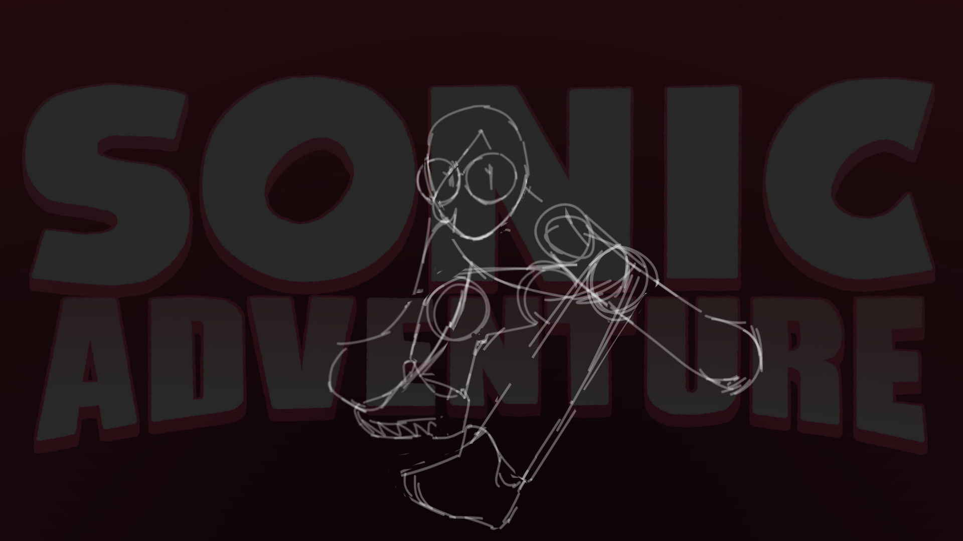 A drawing of Chillin posed kind of awkwardly. It doesn't look very natural or dynamic.